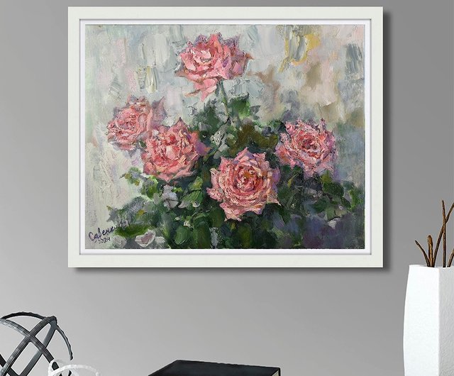 送料無料】ロシア 用玫瑰绘画 Roses Painting 用鲜花绘 Floral