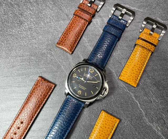 送料無料 18%OFF】台湾 パネライ 革製時計ベルト 革ベルト ルミノール