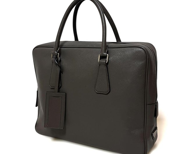 本物 PRADA プラダ ブリーフケース ビジネスバッグ サフィアーノ
