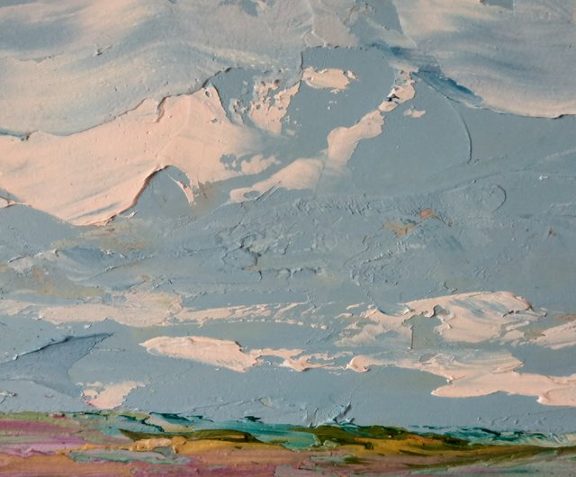 ウクライナ オリジナルの油絵。風景画。花の抽象絵画。 AboutART - Pinkoi