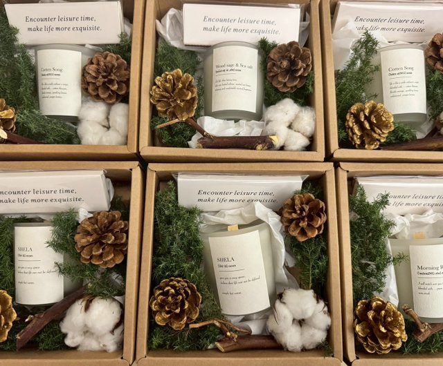 台湾 森からの贈り物 -SHELA- アロマキャンドルクリスマスギフト