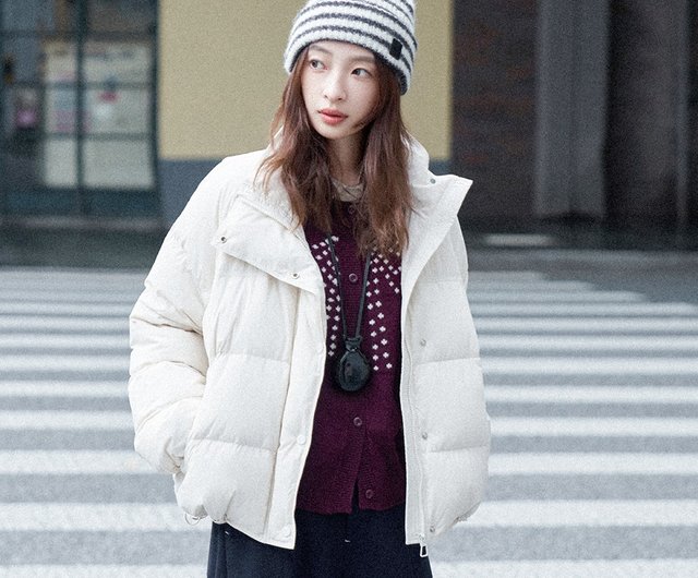 ショート丈ダウンジャケット|アウター|2色|秋冬物|Sora-1666 sora-life