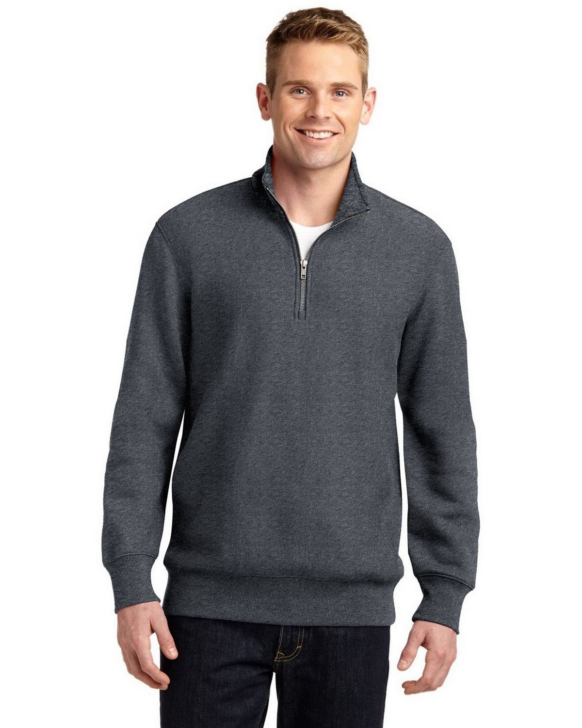 Sport-Tek ST283 Men's Super Heavyweight 1/4-Zip Pullover Sweatshirt