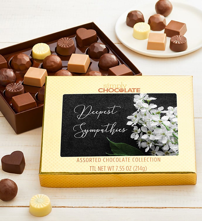 Deepest Sympathies 18pc Chocolate Box | SimplyChocolate.com-1025