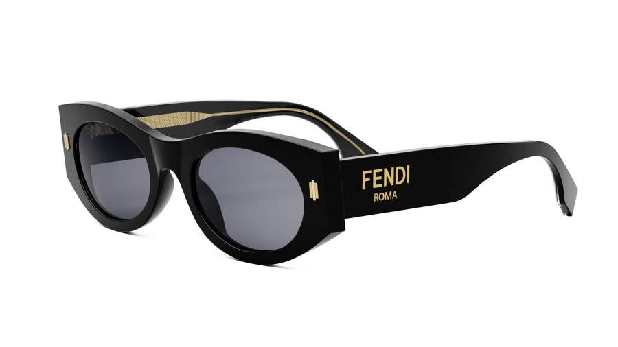 Sunglasses FENDI Roma FE40125I 01V 52-21 Black in stock