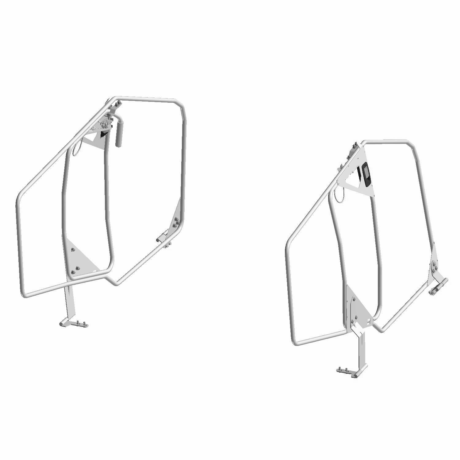 Zip Window Doors for RANGER SP 570, CREW & PRO XD, Front, Set of 2