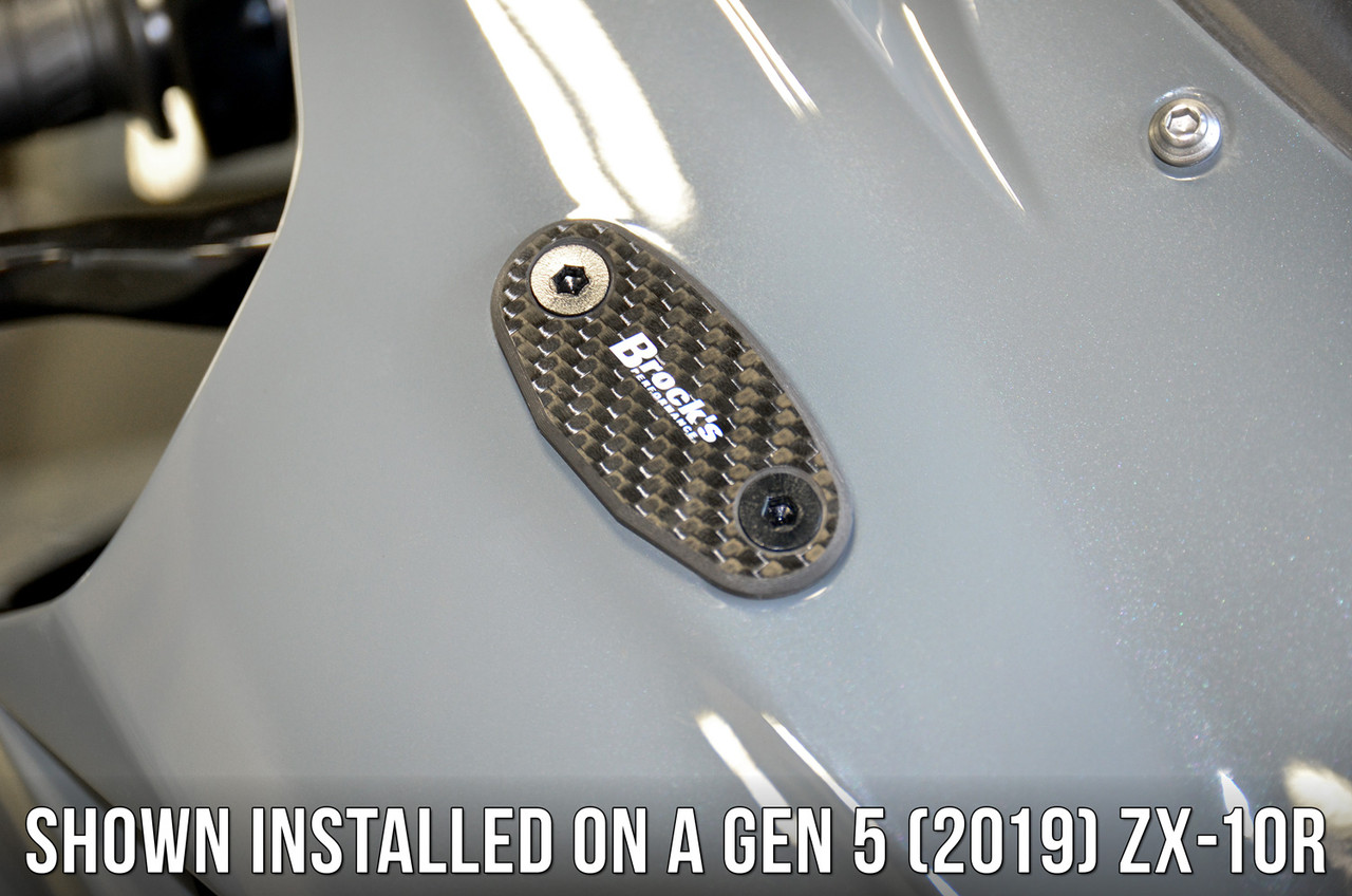 Buy Mirror Block Off Plate Set Carbon Fiber ZX-10R (16-26) and