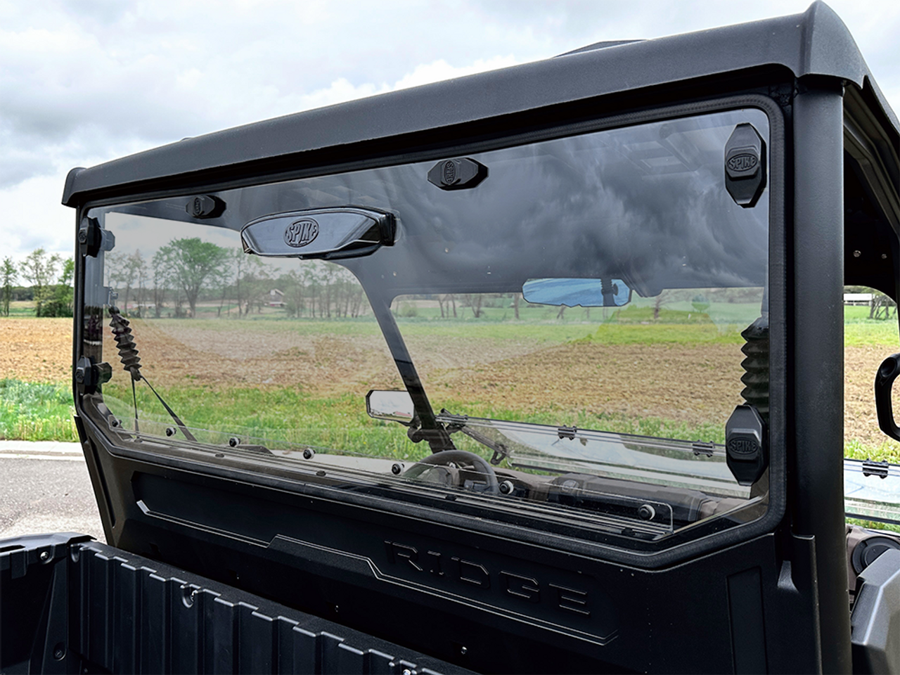 Kawasaki Ridge/Ridge XR Tinted Rear Shield with Adjustable Vent by