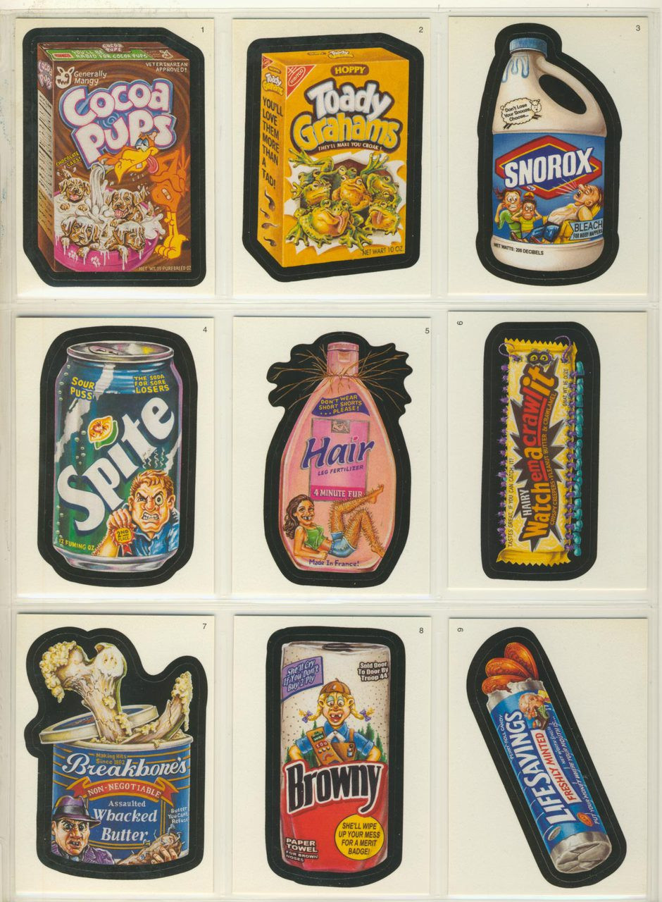 2005 Topps Wacky Packages Series 3 Set 55 Stickers With 4 Magnets
