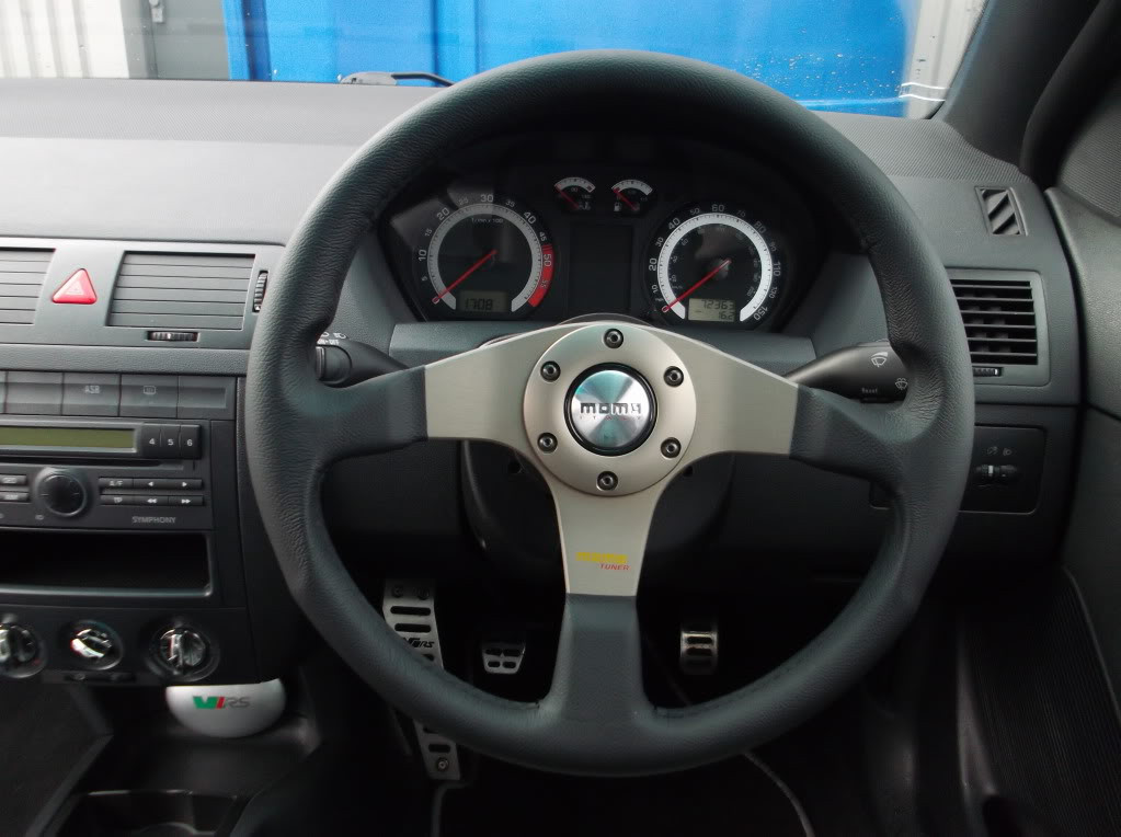 MOMO Tuner Silver Steering Wheel | MrSteeringWheel