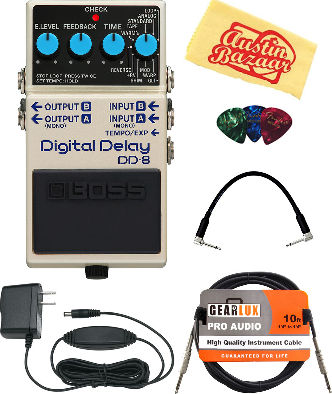 Boss DD-8 Digital Delay w/ Power Supply