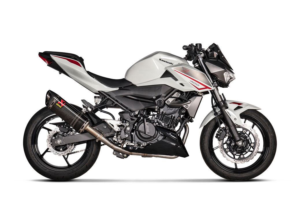Akrapovic Slip-On Exhaust Kawasaki Ninja 400 / Z400 Carbon Fiber S