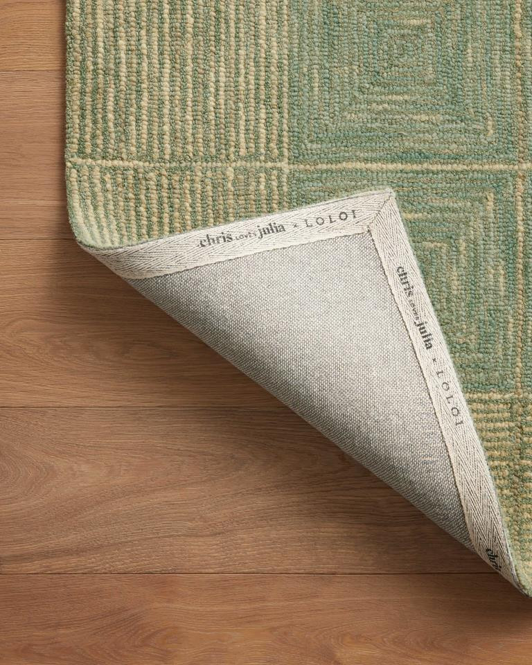 Francis FRA-02 Green Natural Area Rug - Chris Loves Julia x Loloi