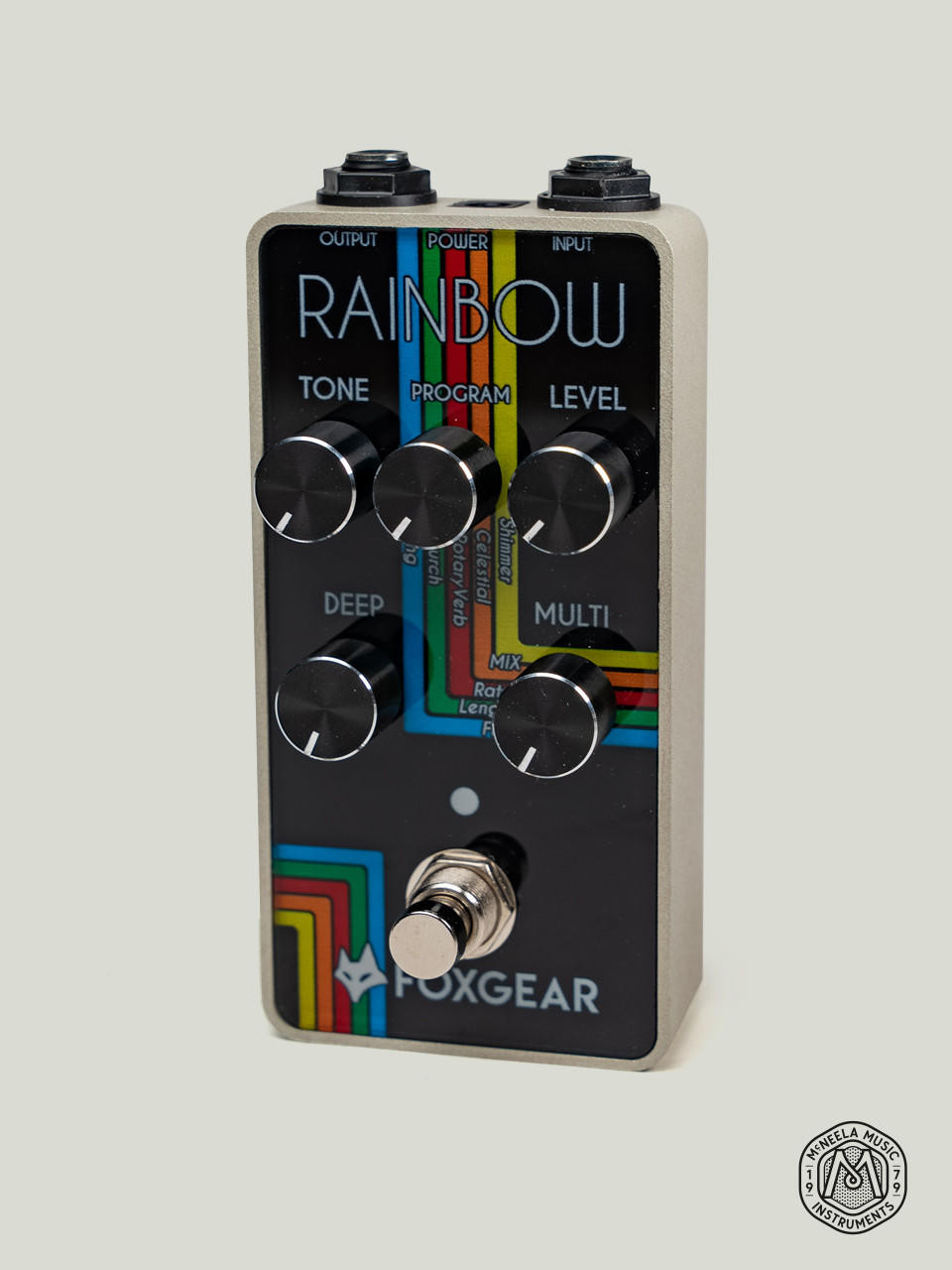 Foxgear Rainbow Reverb Pedal - Reverb Pedals | McNeela Music
