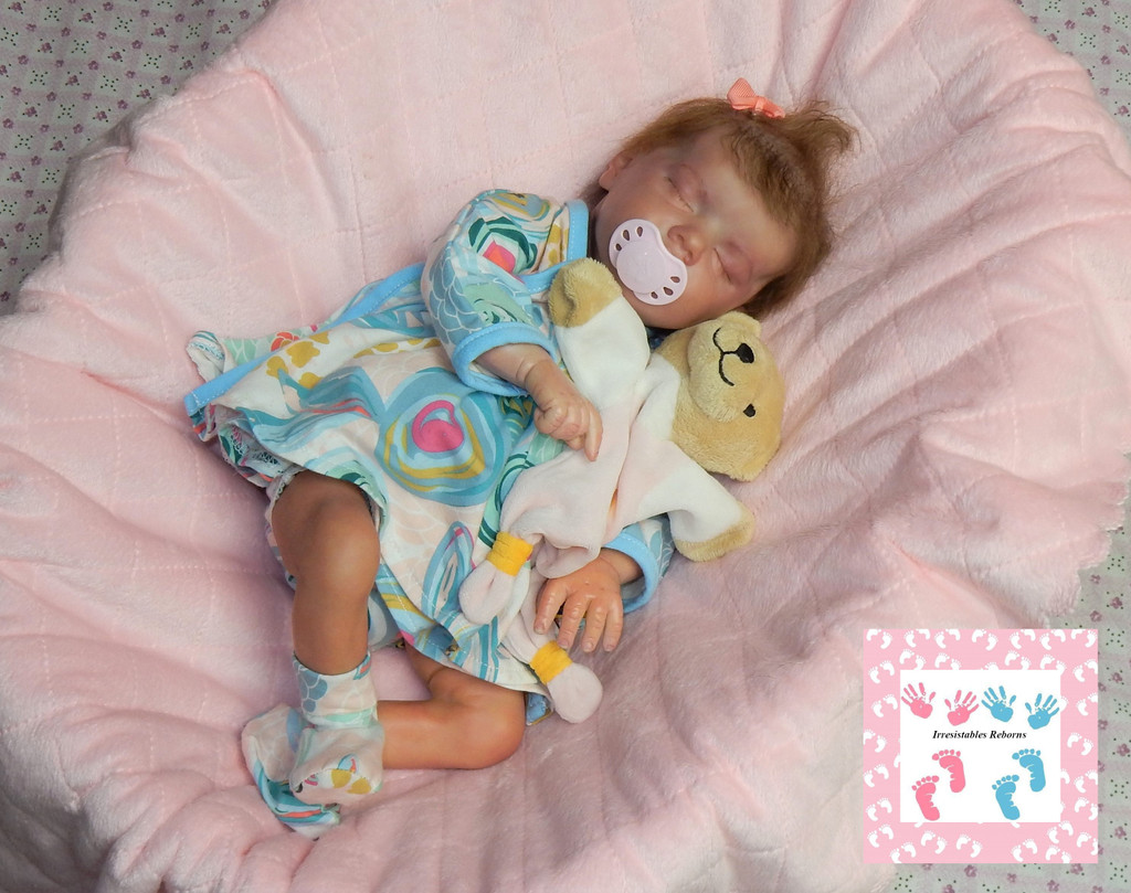 Twin B Finished Reborn Doll Sculpted by Bonnie Brown and Reborn by
