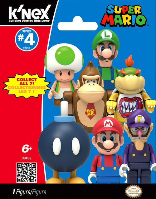 KNEX Super Mario Series 4 Mystery Pack 38432 1 RANDOM Figure - ToyWiz