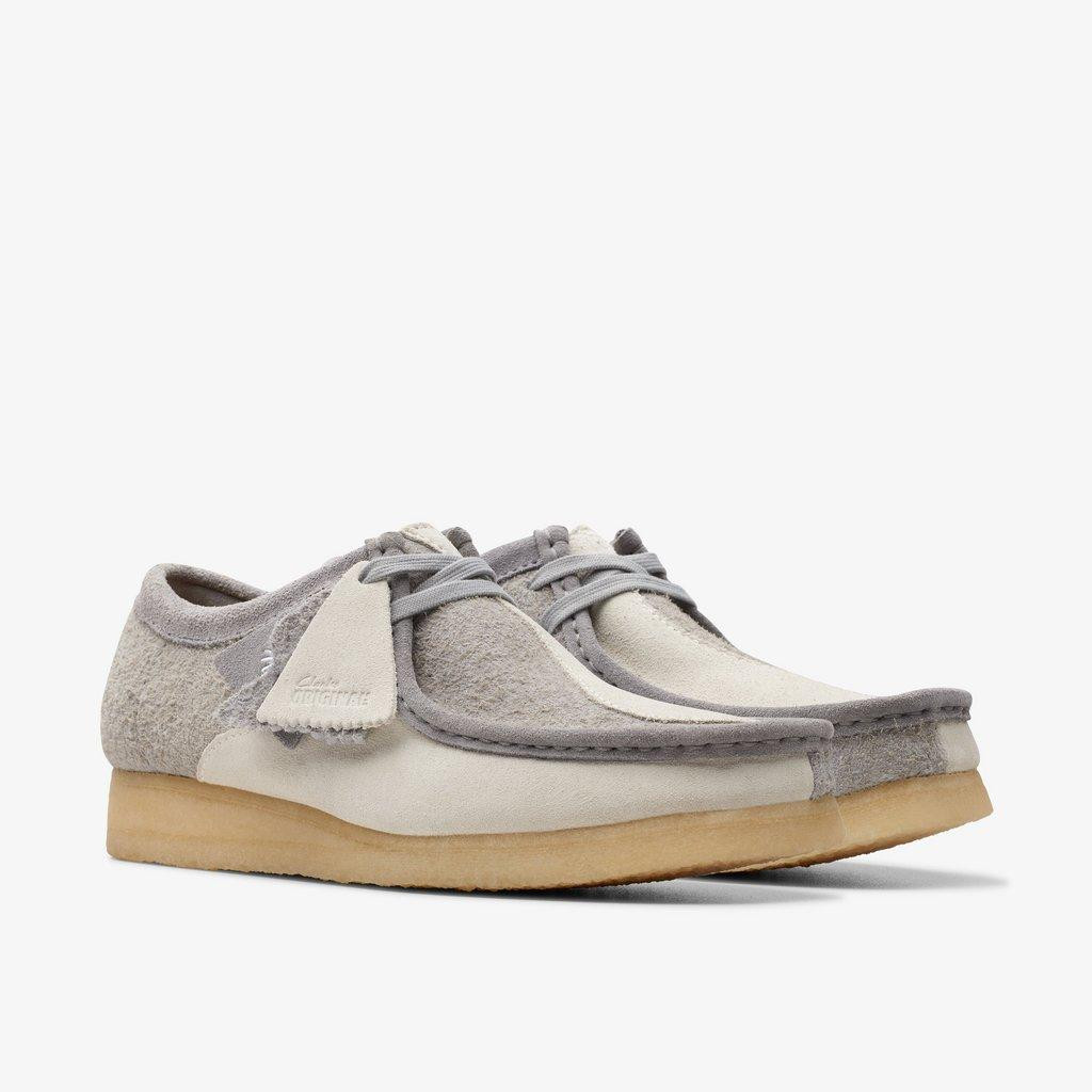Clarks- Wallabee Grey/Offwhite - GQ Gentlemen's Quarters Fashion By GQ