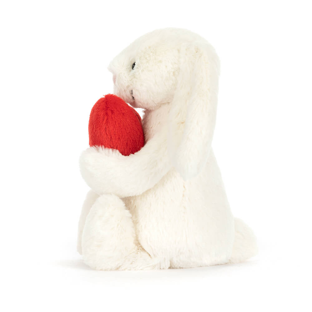 Bashful Red Love Heart Bunny - Official Jellycat