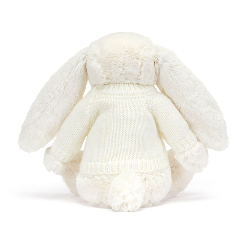 Blossom Cream Bunny with Personalized Cream Jumper - Official Jellycat