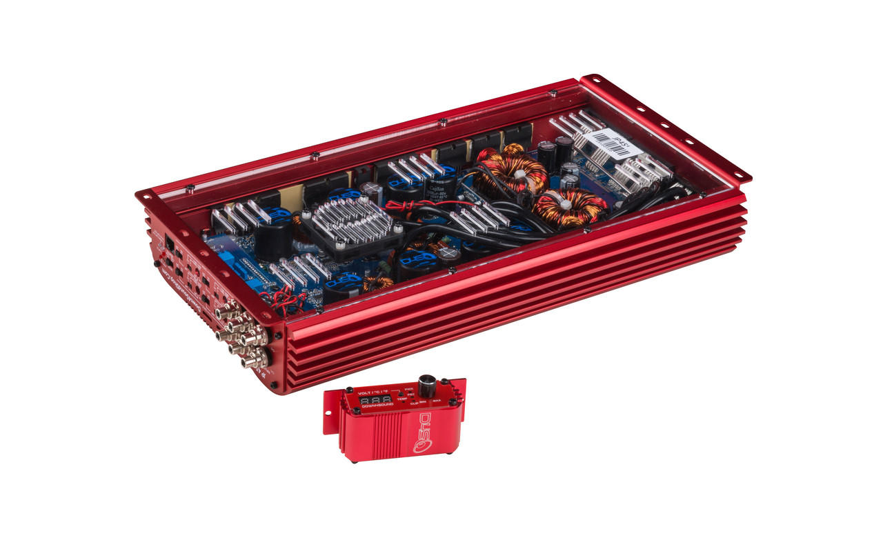DOWN4SOUND JP454 RED | 4000W RMS - 4 CHANNEL AMPLIFIER