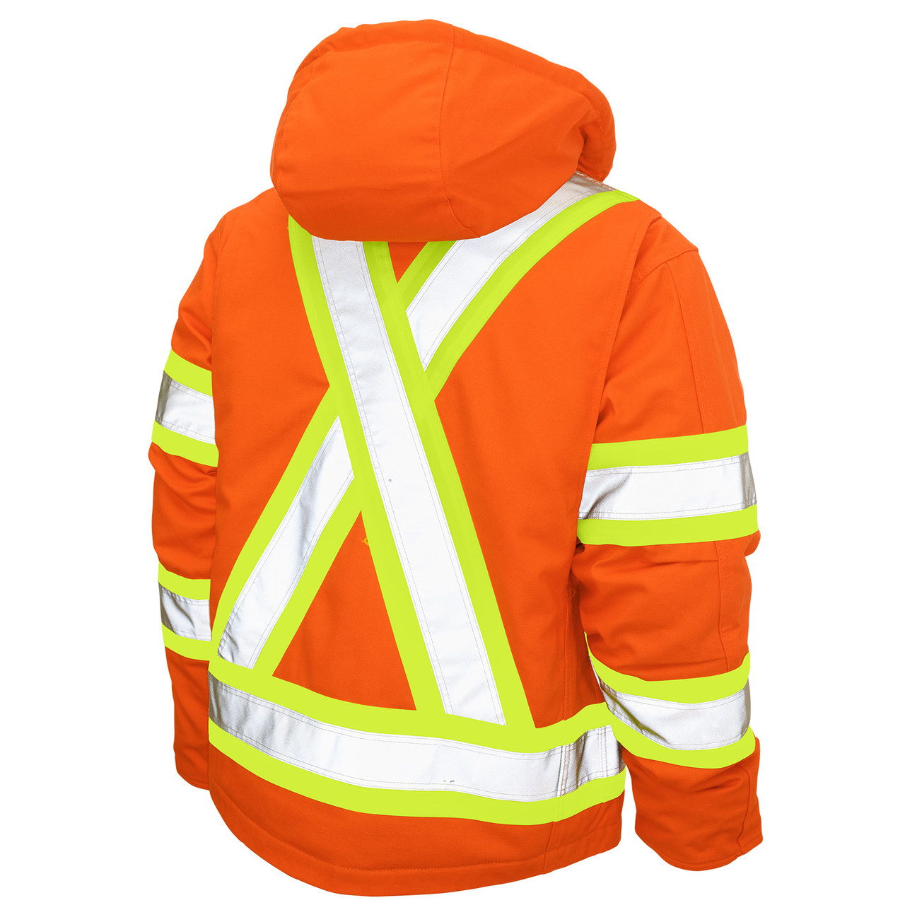 Tough Duck Class 1 Hi Vis Two-Tone X-Back Orange Cotton Duck