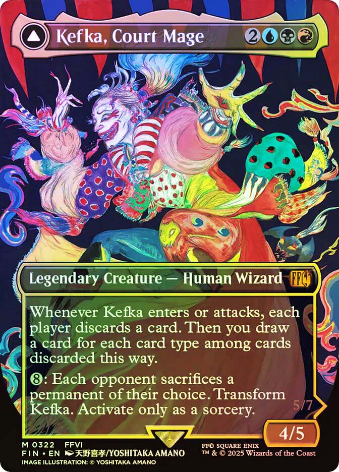 Kefka, Court Mage // Kefka, Ruler of Ruin (#322) | FINAL FANTASY