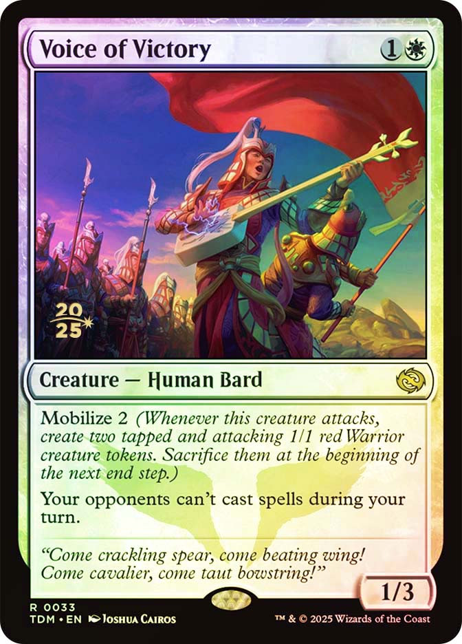 Voice of Victory (Prerelease) (Tarkir: Dragonstorm) | Promo | Star