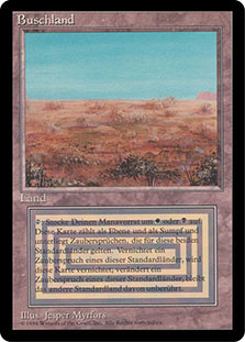 MTG』デュアルランドドイツ語scrubland