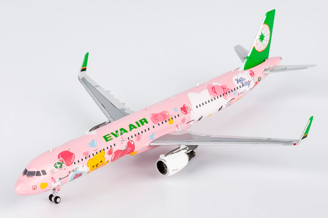 NG Model Eva Airways A321-200/w HELLO KITTY “Pinky Jet” - Sanrio
