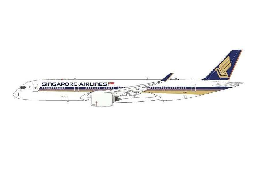 Aviation400 Singapore Airlines Airbus A350-941 9V-SJD With Stand