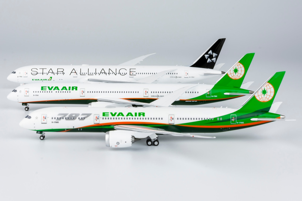 EVA Airways 787-9 Dreamliner B-17885 55107 1:400