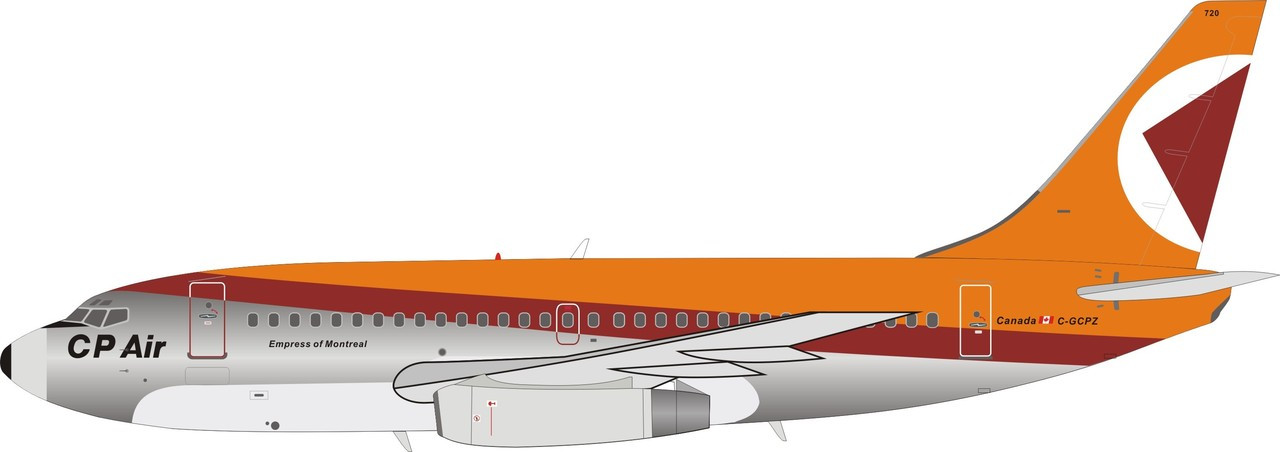 Inflight200 CP Air Boeing 737-200 C-GCPZ polished IF732CP0619P 1:200