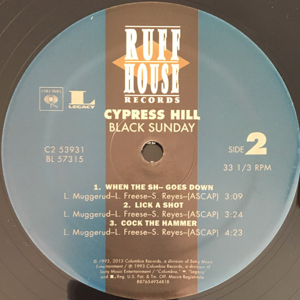 BLACK SUNDAY (20TH ANNIVERSARY EDITION) - CYPRESS HILL