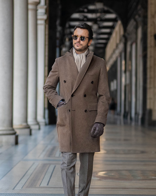 Grey Coat in Loro Piana Wool