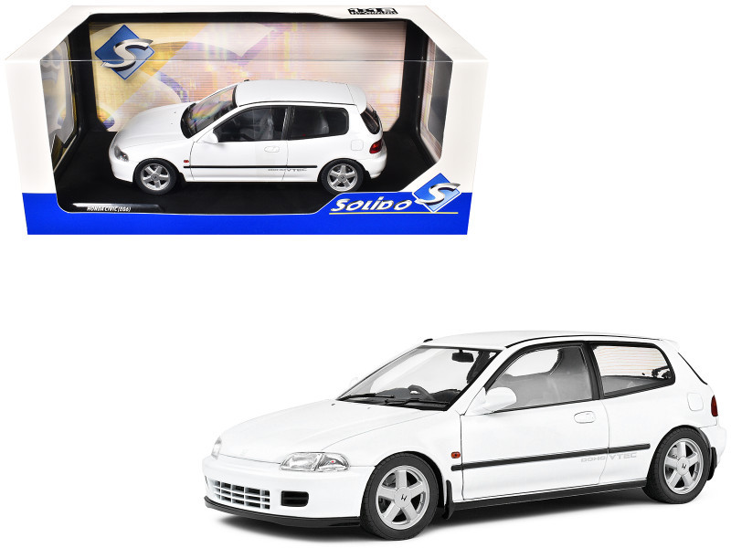 1/18 Solido 1991 Honda Civic EG6 (White) Diecast Car Model