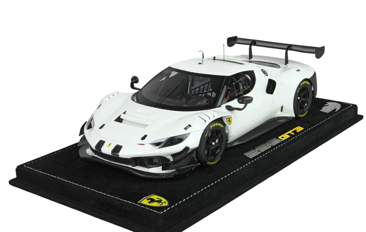 1/18 BBR 2022 Ferrari 296 GT3 (White) Car Model Limited 24 Pieces