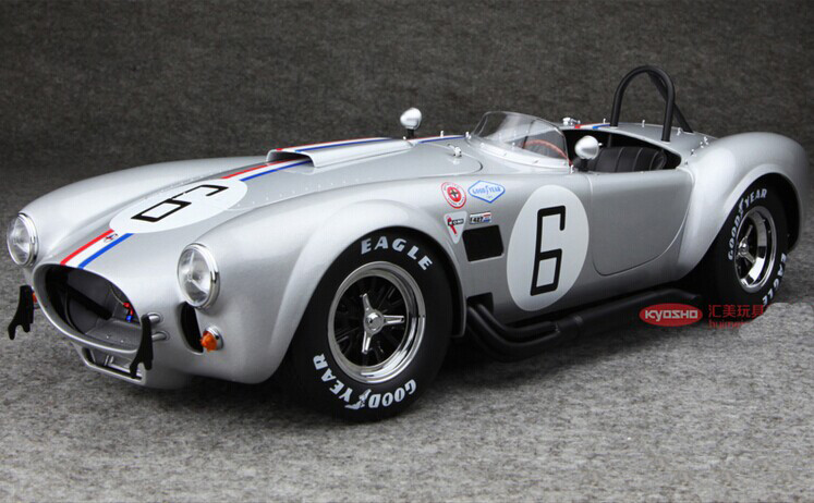 1/12 Kyosho Ford Mustang Shelby Cobra 427 S/C #6 (Silver) Diecast