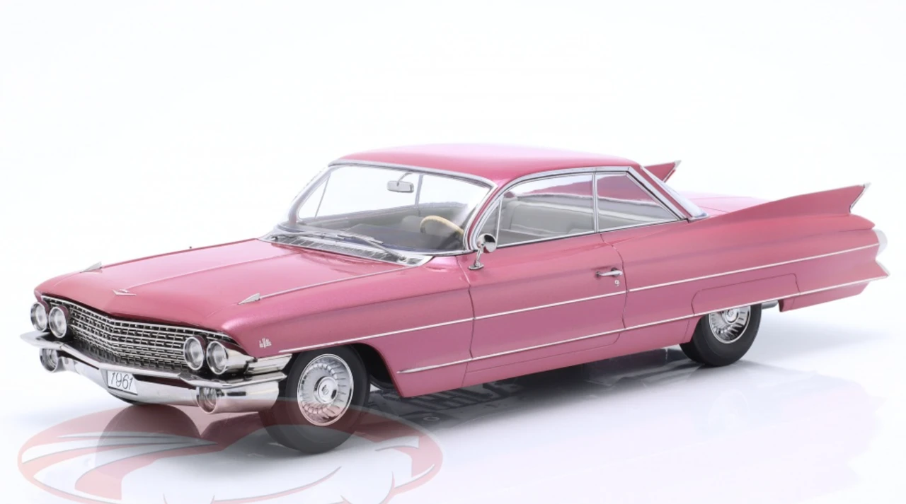 1/18 KK-Scale 1961 Cadillac Series 62 Coupe DeVille (Pink Metallic