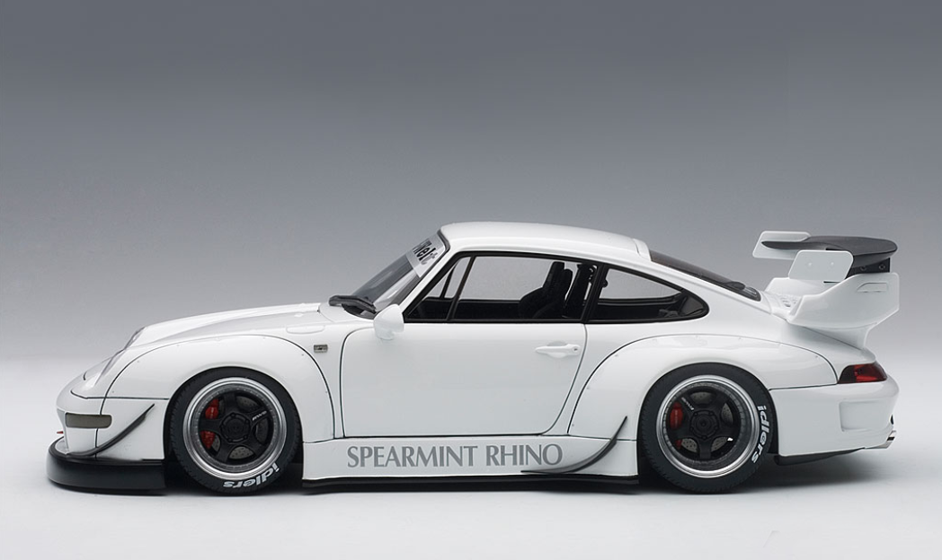 1/18 AUTOart Porsche 911 RWB 993 (WHITE/GUN GREY WHEELS) Car Model