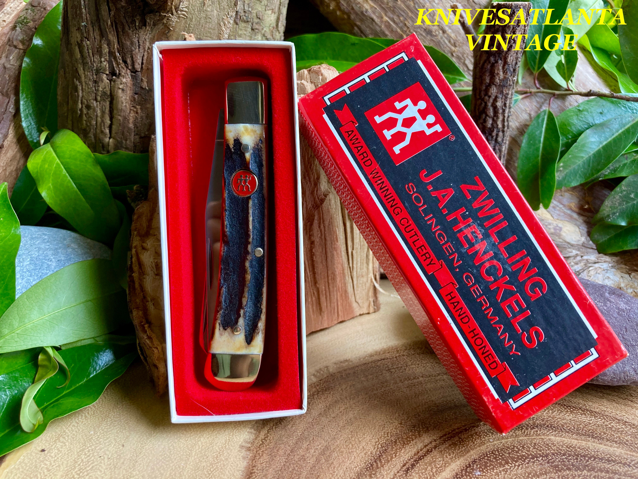 ZWILLING J.A. HENCKELS HK 5 S Genuine Stag Trapper ~ Vintage