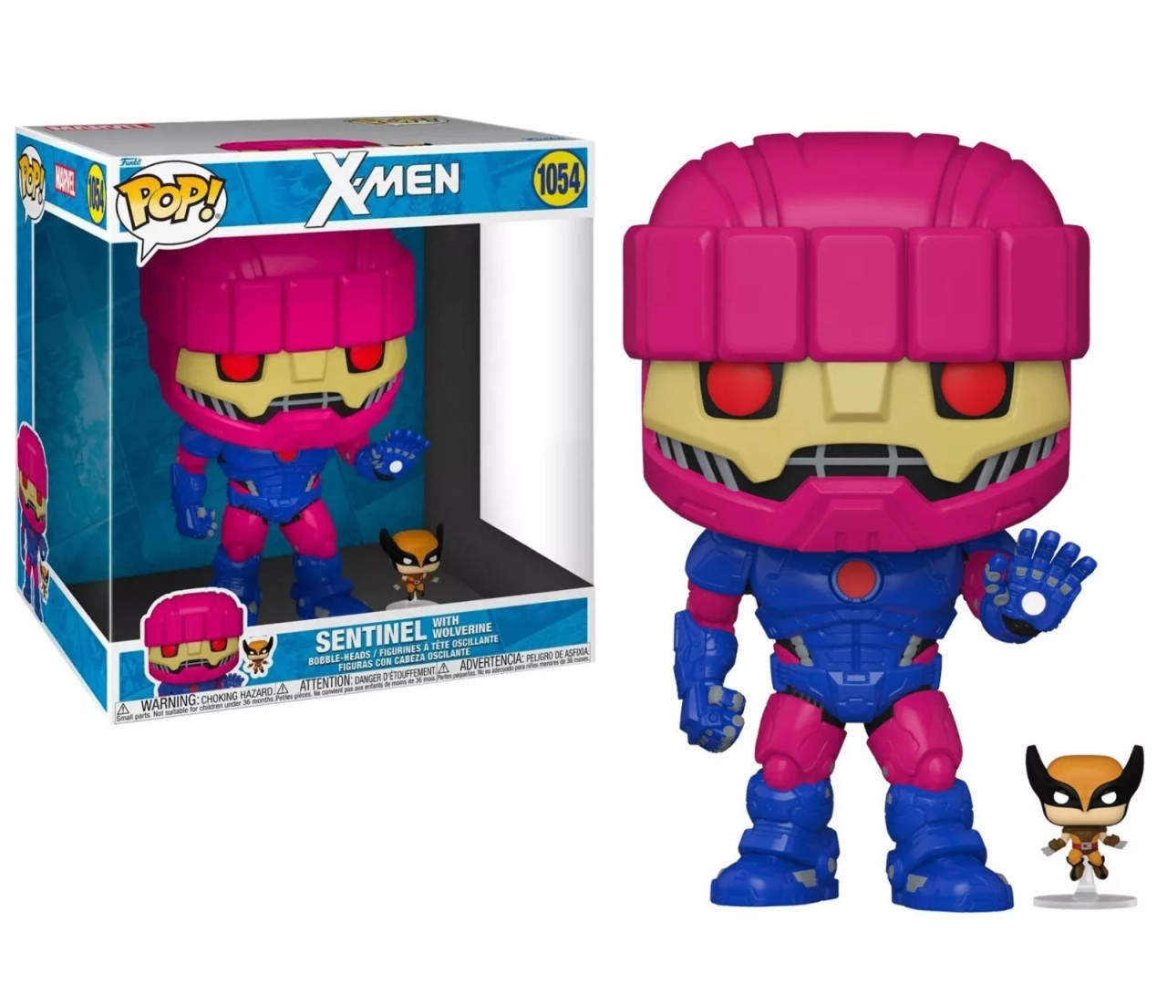 JUMBO Funko Pop! X-MEN Sentinel 10 Inch with Wolverine Figure