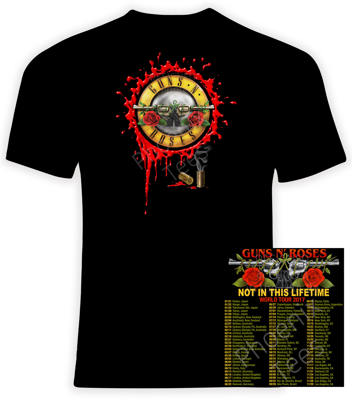Guns N' Roses 2017 Not In This Lifetime Tour - Phoenix Tees