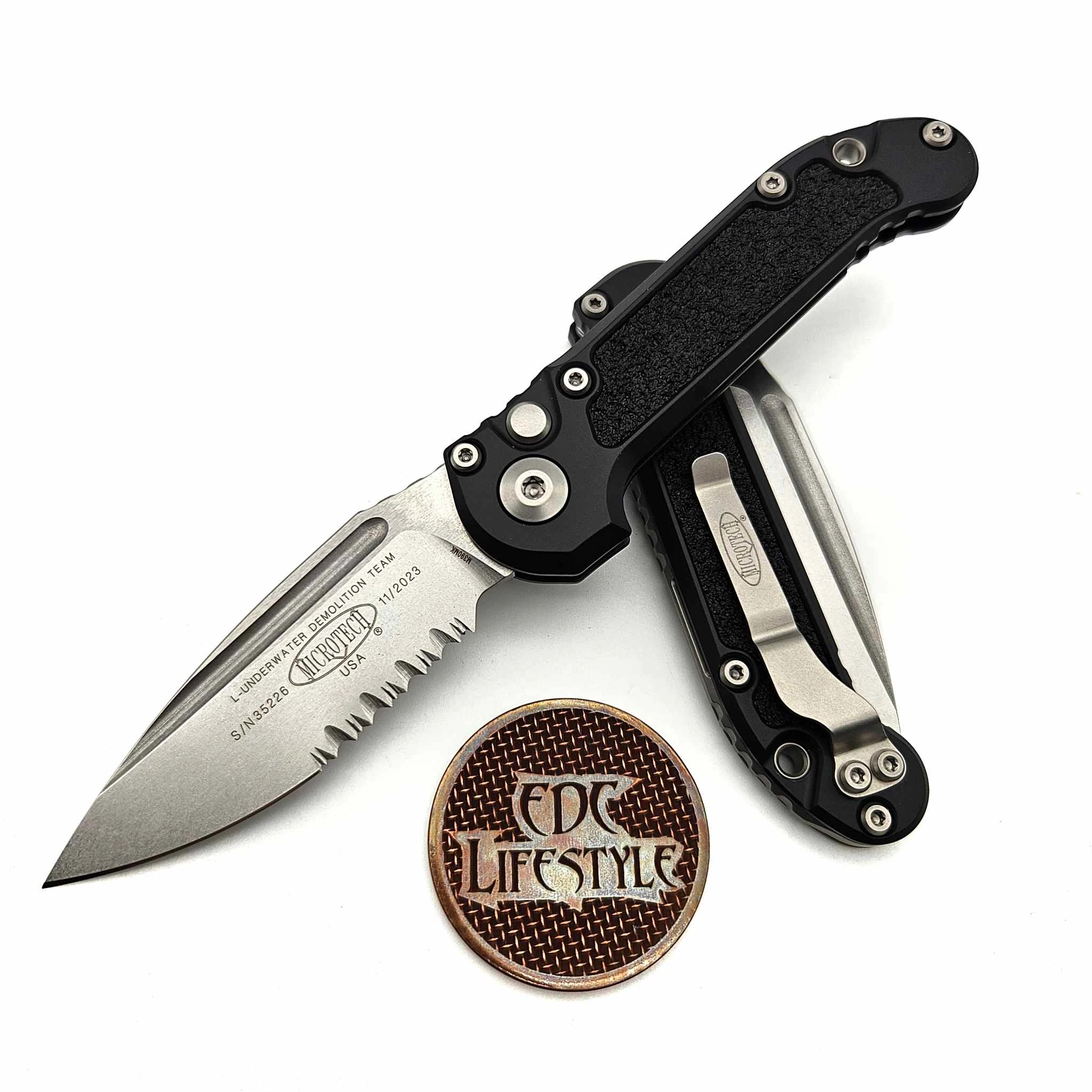 Microtech LUDT S/E Generation III 1135-11 Black Stonewash Standard