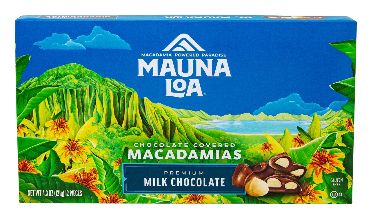 Mauna Loa Mountains Chocolate Covered Macadamia Nuts 4.3oz