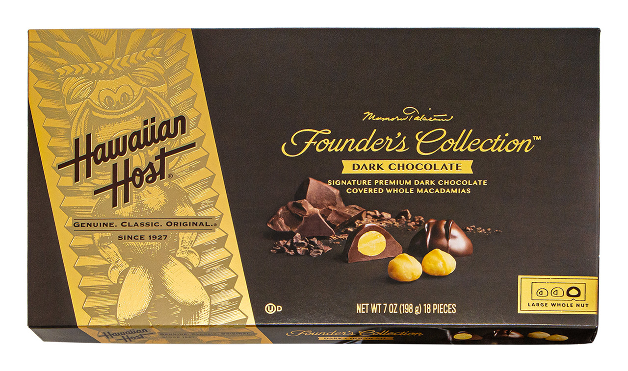 Hawaiian Host Founder's Collection Dark Chocolate Covered