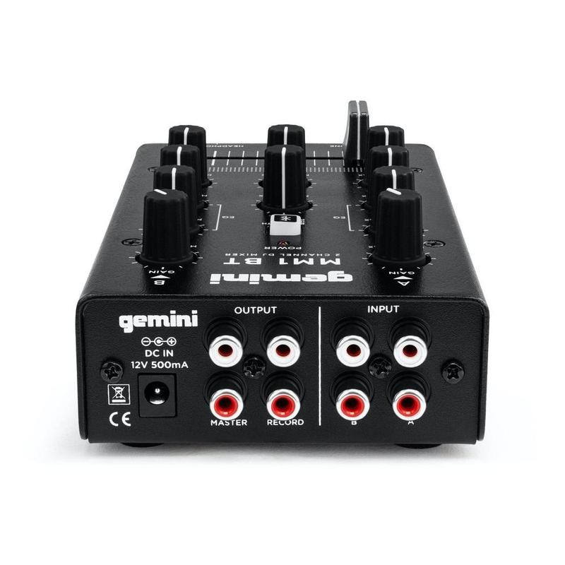 Gemini MM1BT 2-CHANNEL PROFESSIONAL ANALOG DJ MIXER WITH BLUETOOTH