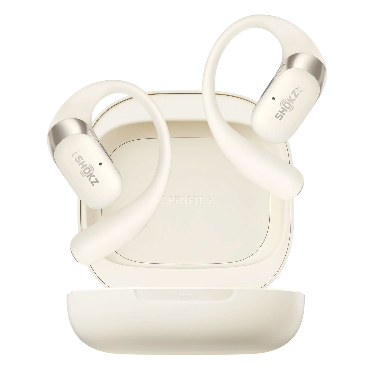 SHOKZ OpenFit 2 Beige Open-Ear Earbuds with Charging Case (T920-ST