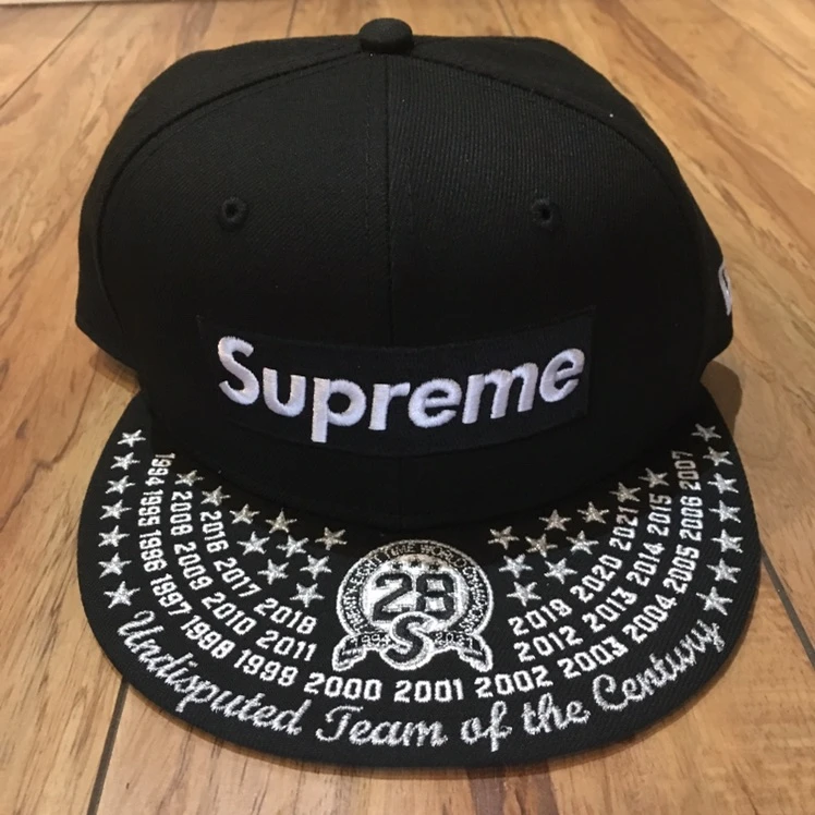 Supreme Hat Undisputed Box Logo New Era Fitted Black F/W 21' (#8102)