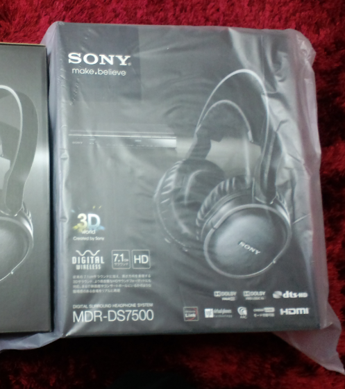Sony MDR-DS7500 Wireless 7.1ch 3D Digital Surround Black Color