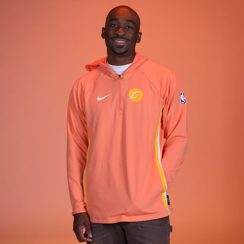 Nike Orange On Court Script C Quarter Zip Hoodie | Center Court